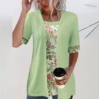 Intims - T-shirt 2 en 1 Chic Motif Fleuri