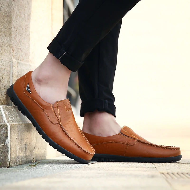 Intims - Mocassins souples en cuir pour homme - 34567FR