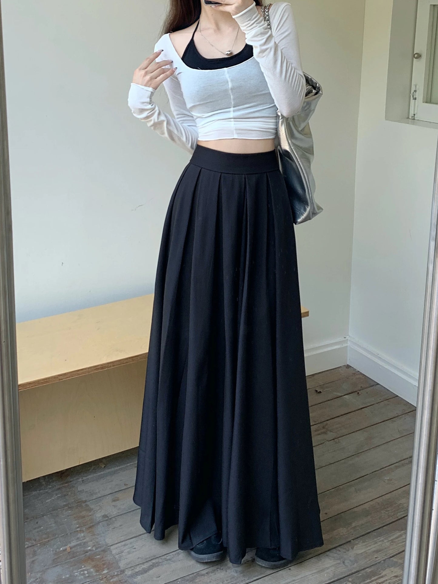 Intims - Longue jupe plissée taille haute pour Femmes - 76193FR