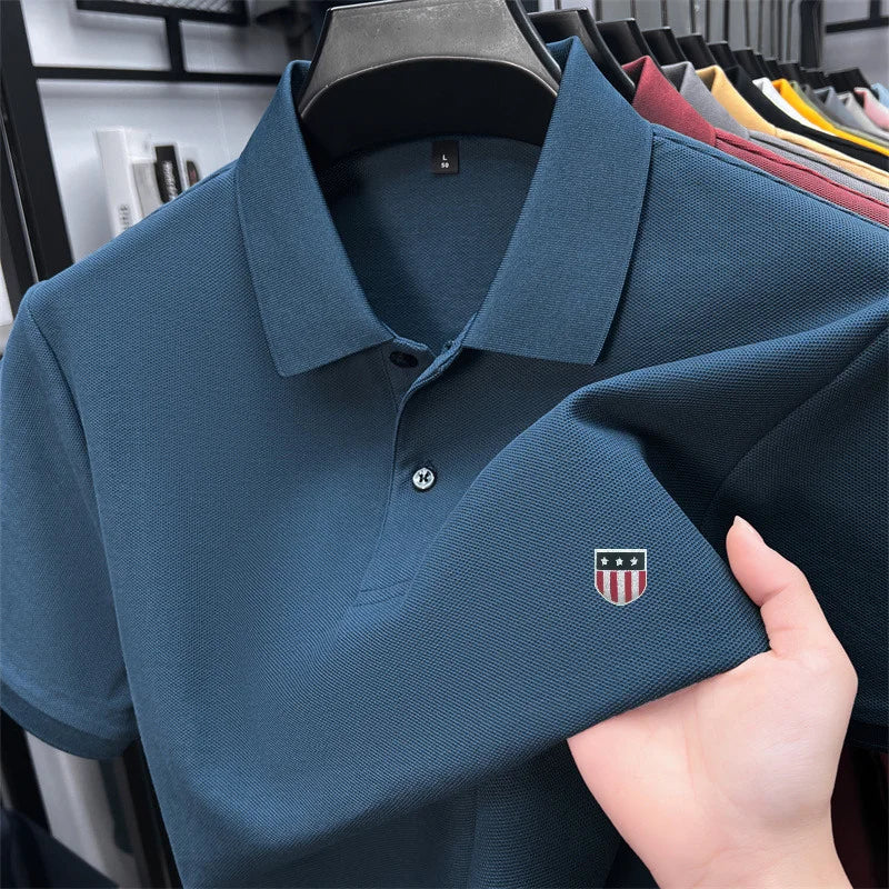 Men's Luxury 100% Cotton Polo Shirt - 23 Timeless Colors