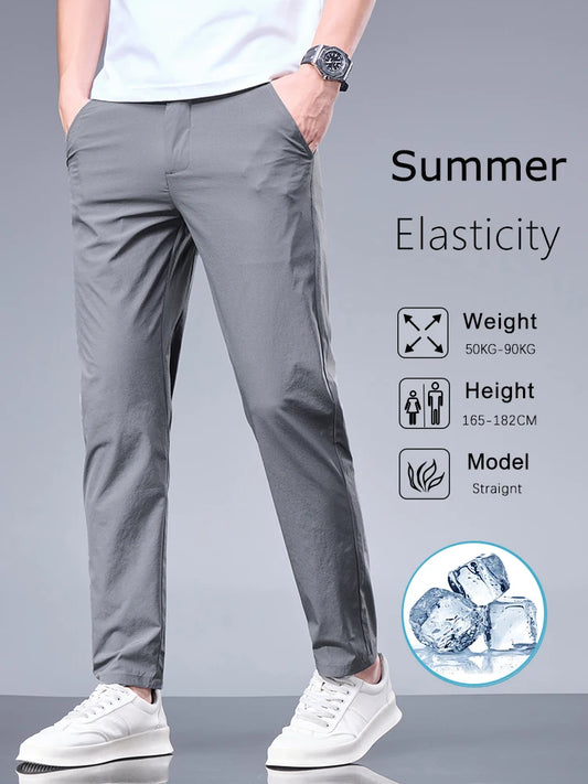 Pantalon décontracté coupe droite