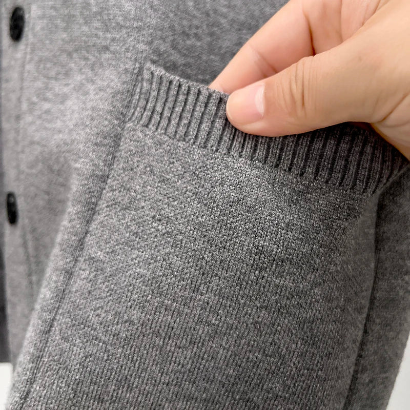 Cardigan Épais Col V BASIC - Homme