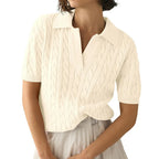 Intims - Polo Maille Coton Doux Manches Courtes pour Femmes - 93654FR
