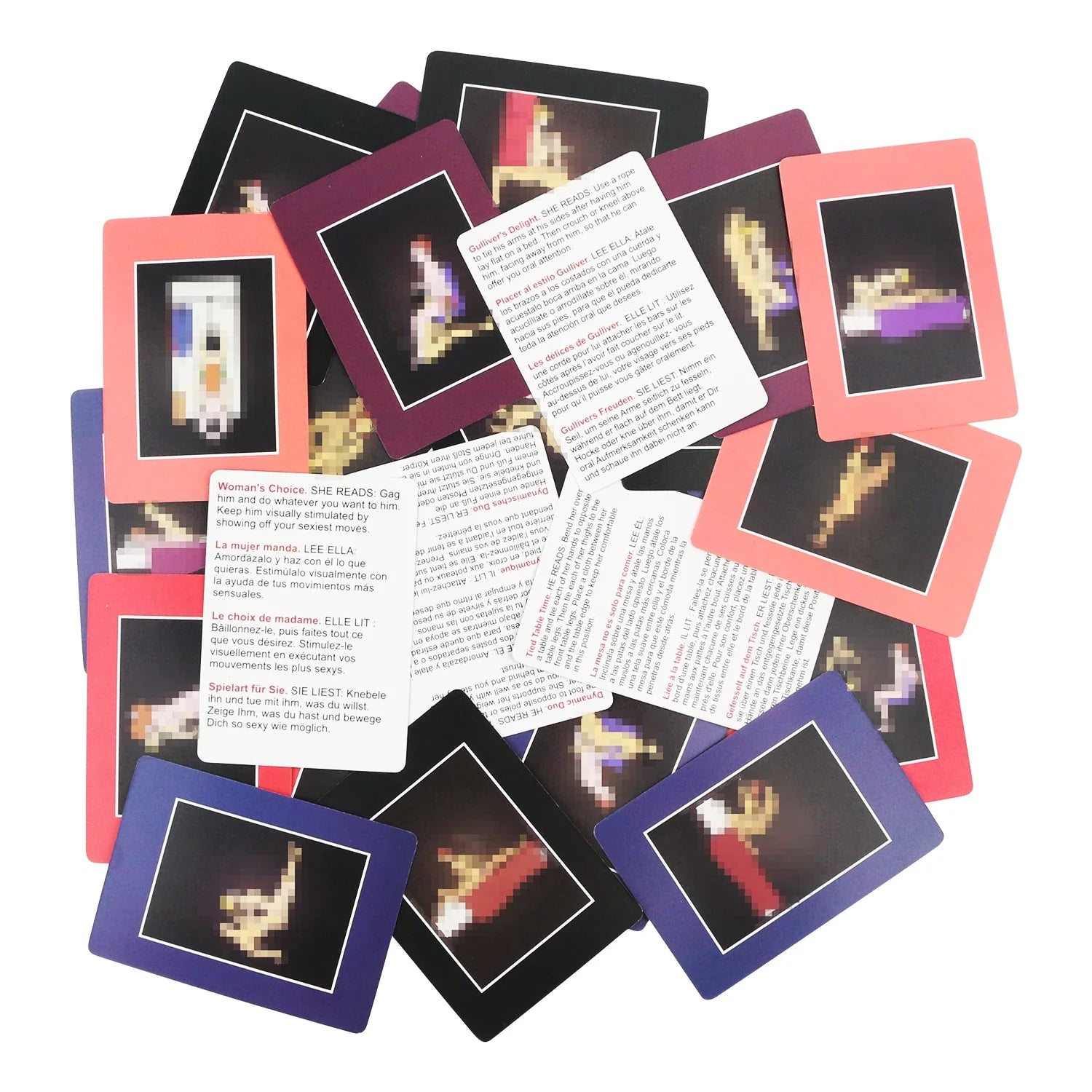 Jeu de cartes pour adultes 50 positions de Bondage