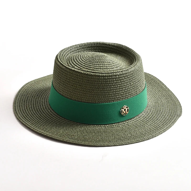 Intims - Chapeau de Paille Coloré à Ruban - 17 Couleurs