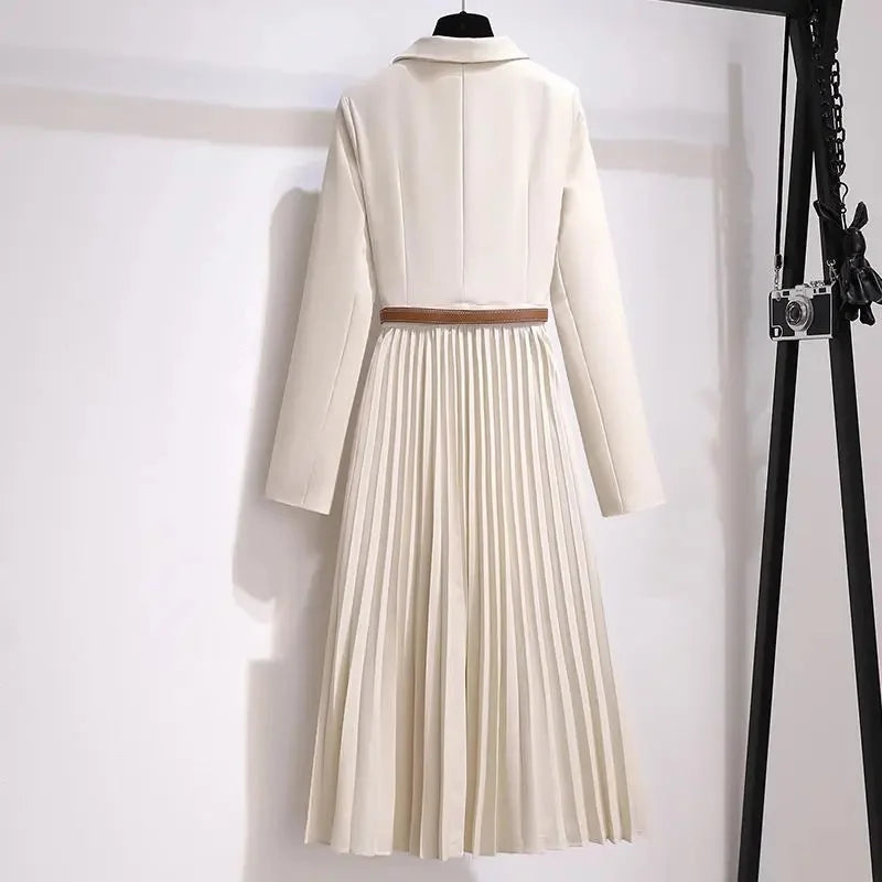 Intims - Robe 2 en 1 avec Ceinture Veste Tailleur et Jupe Plissée - 19482FR