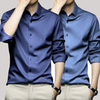Chemise en Satin pour Homme S-6XL - 12 Couleurs