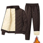 Ensemble Matelassé Imperméable Doublure Polaire pour Homme - Veste + Jogging