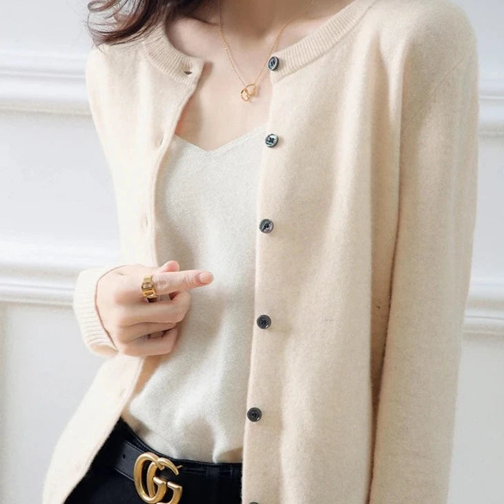 Intims - Cardigan intemporel à Col Rond pour Femme - 86420FR