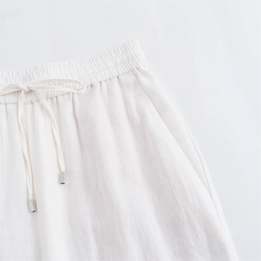 Intims- Pantalon ample en lin pour Femme - 86204FR