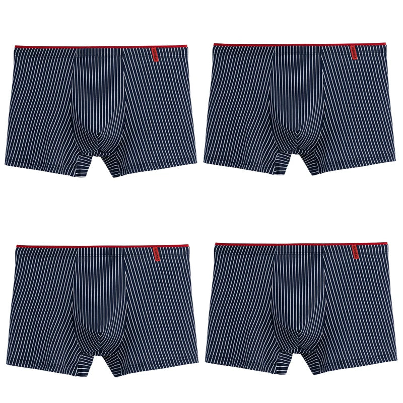 Intims - Lot de 4 Boxers en Coton à Rayures pour Hommes - 58214FR