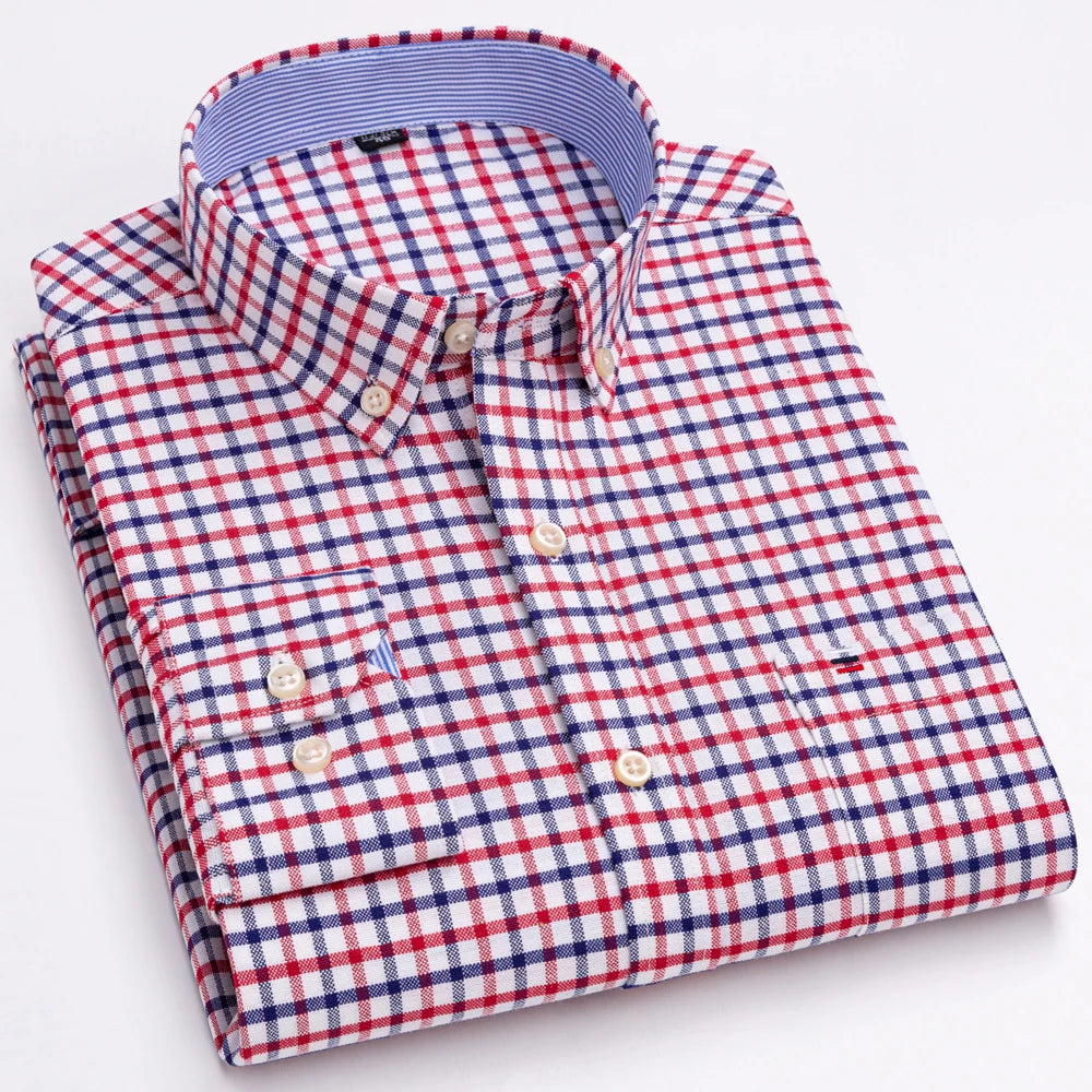 Intims - Chemise Décontractée à Carreaux/Rayures en Coton pour Hommes - 31452FR