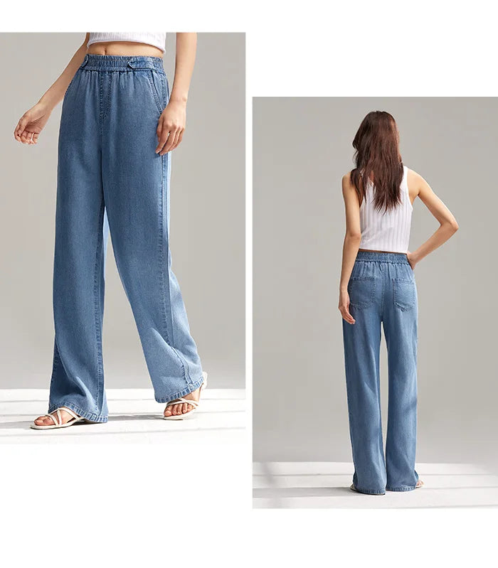 Intims - Jeans ample coupe droite pour Femme - 98263FR
