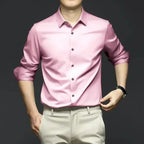 Chemise en Satin pour Homme S-6XL - 12 Couleurs