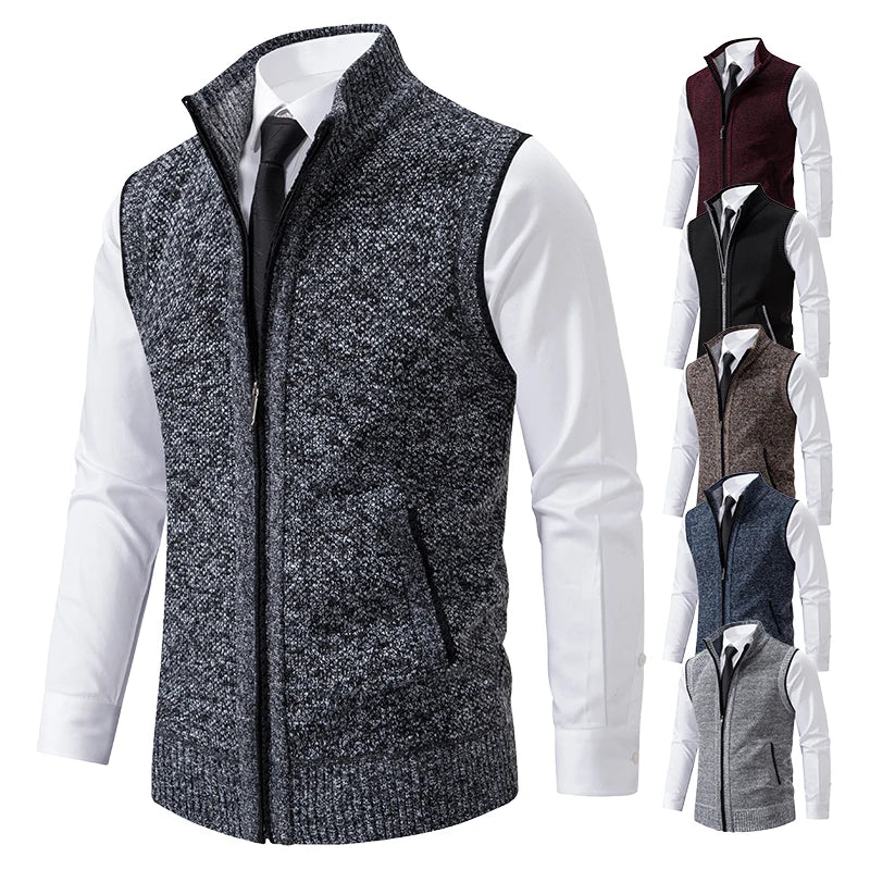 Intims - Gilet sans manches à maille col cheminée pour Homme - 87342FR