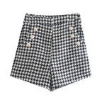 Ensemble Blazer & Short Motif Pied-de-poule