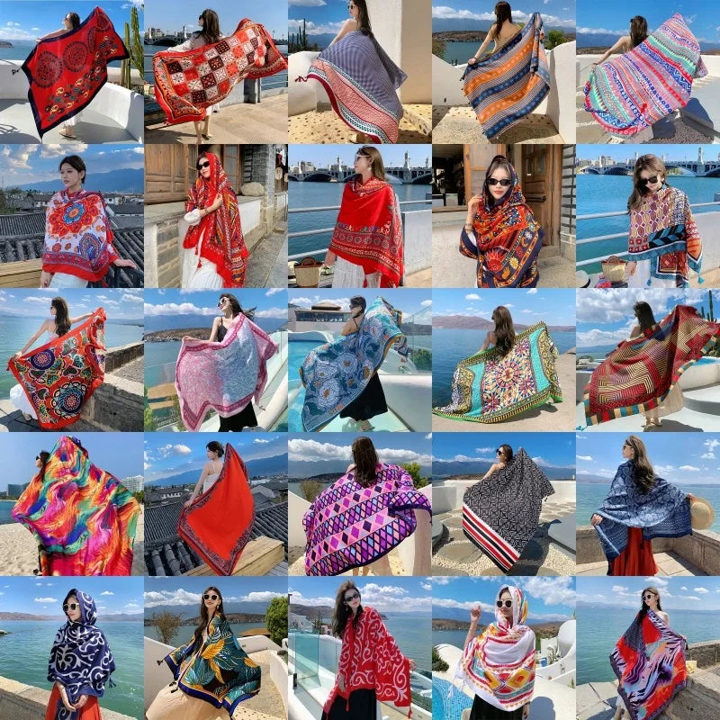 Intims - Grand Paréo de Plage à Imprimé pour Femmes - 48362FR
