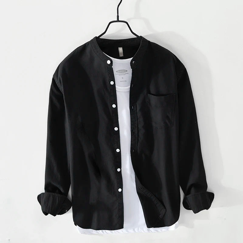 Intims - Chemise en 100% Coton à Col Mao pour Homme - 83927FR