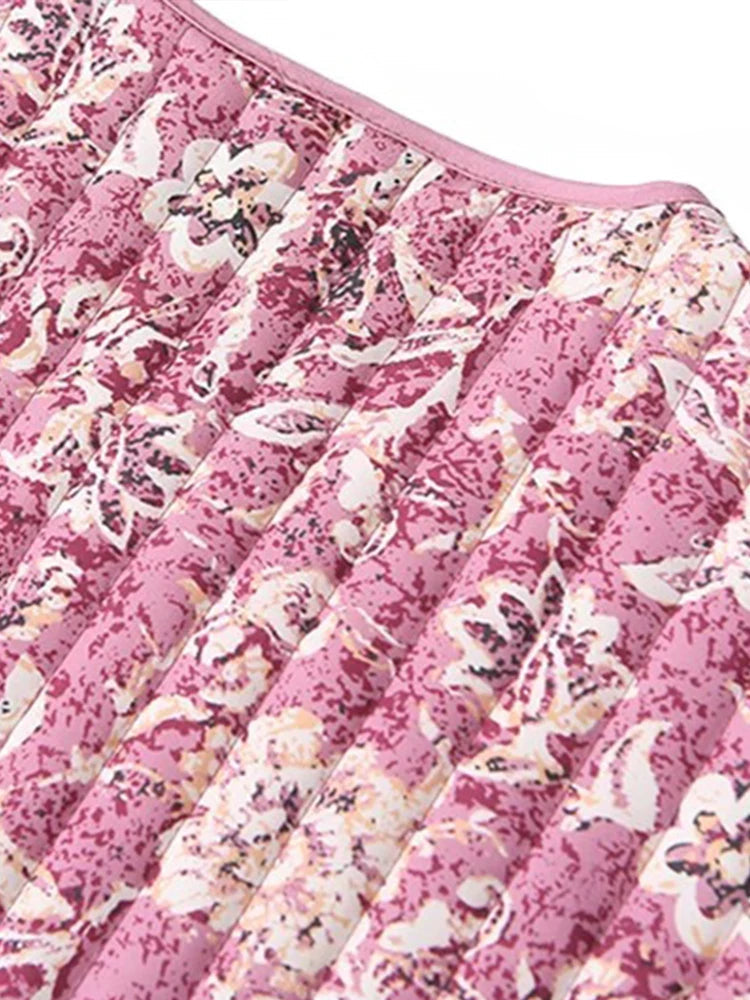 Intims - Veste Mi-Saison Matelassée Motif Floral Printanier - 87421FR