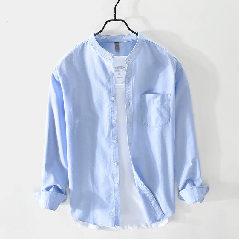 Intims - Chemise en 100% Coton à Col Mao pour Homme - 83927FR