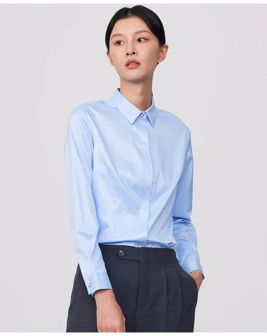 Intims - Chemise à manches longues toucher soie pour Femmes - 93741FR