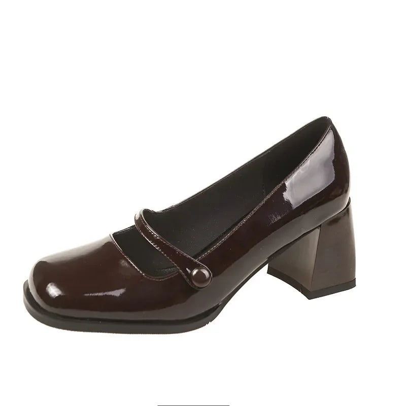 Escarpins talon carré