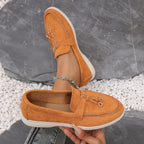 Intims - Mocassins Femme Rétro en Cuir Ultra Confort