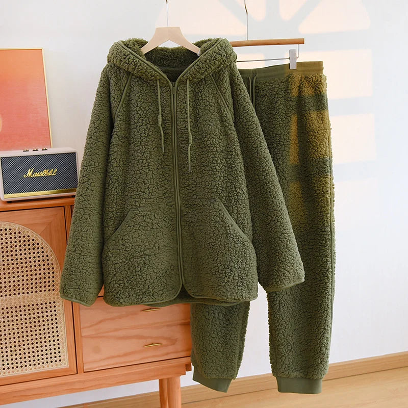 BEARY - Ensemble d'intérieur Chaud & Doux en Flanelle
