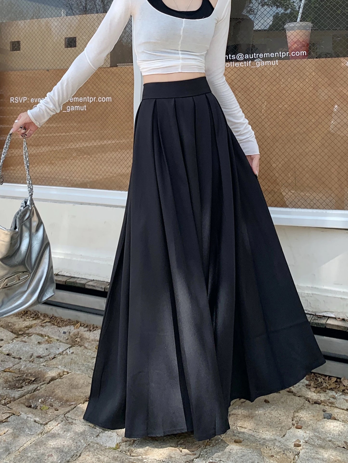 Intims - Longue jupe plissée taille haute pour Femmes - 76193FR