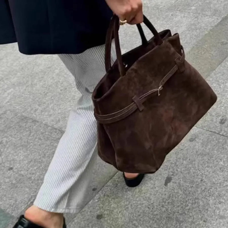 Intims - Sac à Main Luxueux en Daim avec Boucle - 73921FR