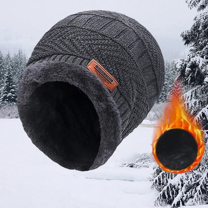 Ensemble Hiver Homme – Bonnet & Tour de Cou Polaire