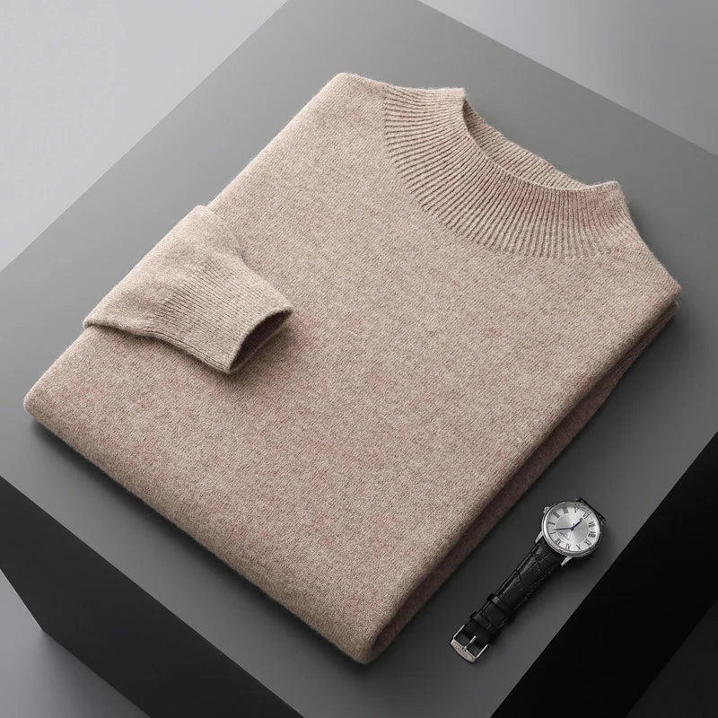 Roll Neck Jumper 100% Merino Wool