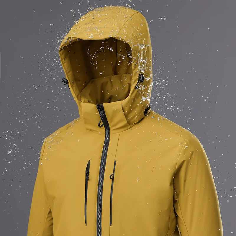 Parka Coupe-Vent Tissu Déperlant & Capuche Amovible - Mixte