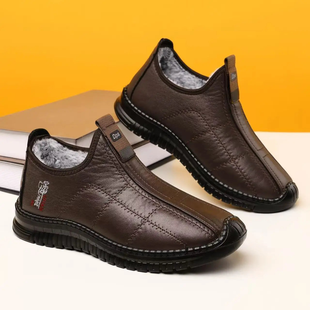 Chaussures Slip-on Sans Lacets à Doublure Chaude & Imperméables - Homme