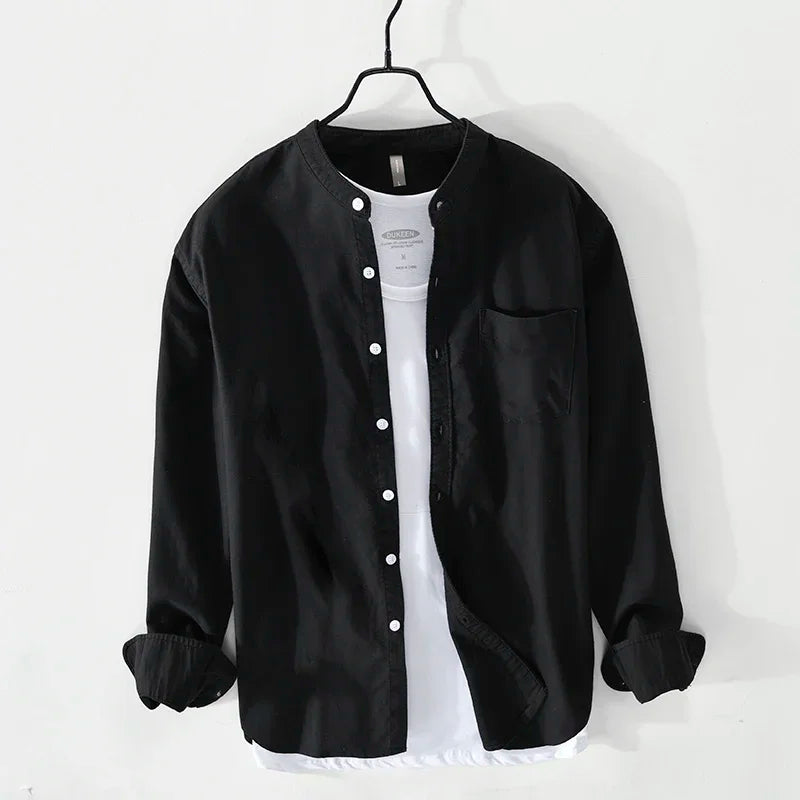 Intims - Chemise en 100% Coton à Col Mao pour Homme - 83927FR