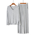 Intims - Pyjama en Coton Ultra-Doux Manches Longues & Pantalon pour Femme - 10002FR