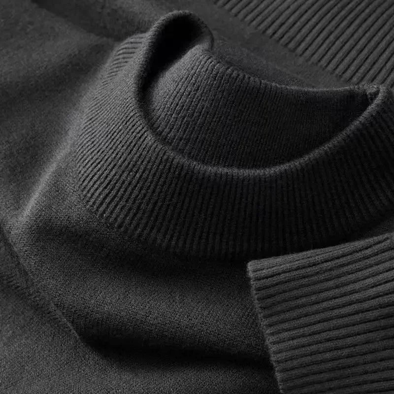 Men's BASIC Round Neck Wool Knit Sweater