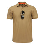 Polo Tactique Homme Séchage Rapide Manches Courtes