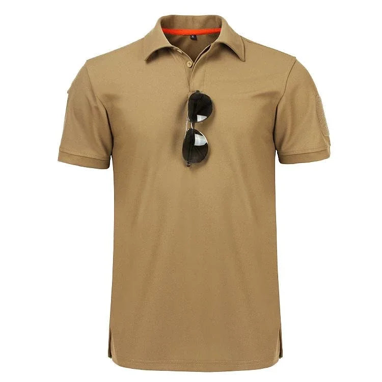 Polo Tactique Homme Séchage Rapide Manches Courtes