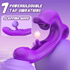 VelvetKiss – Stimulateur Féminin Rechargeable à Tapotement et Vibration, Massage Intime et Point G