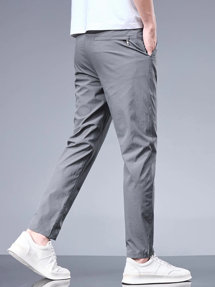 Pantalon décontracté coupe droite