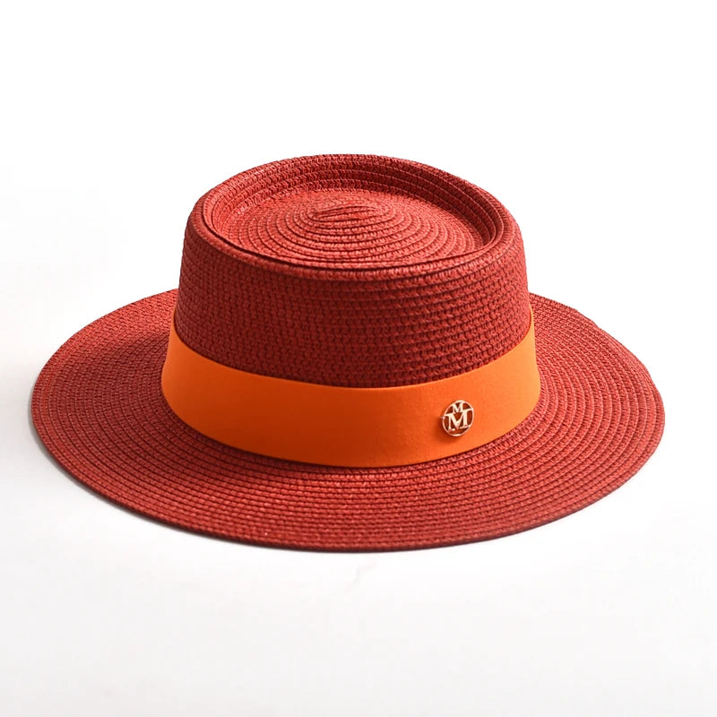 Intims - Chapeau de Paille Coloré à Ruban - 17 Couleurs