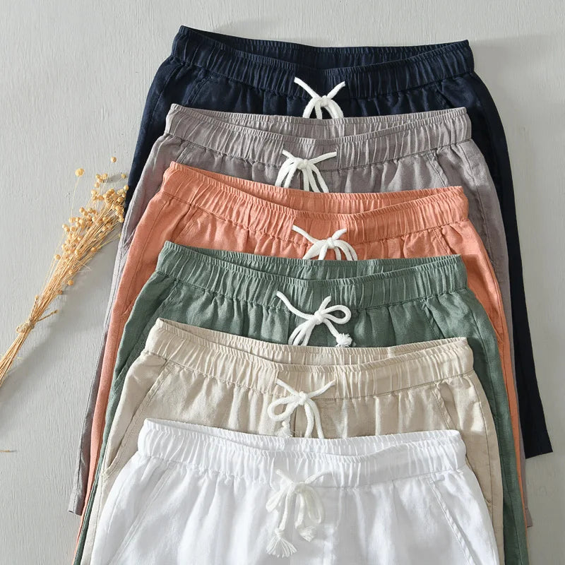 Intims - Shorts en Lin 100% pour Hommes - 90123FR