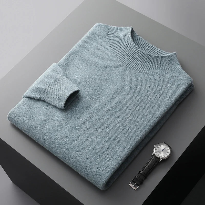 Roll Neck Jumper 100% Merino Wool