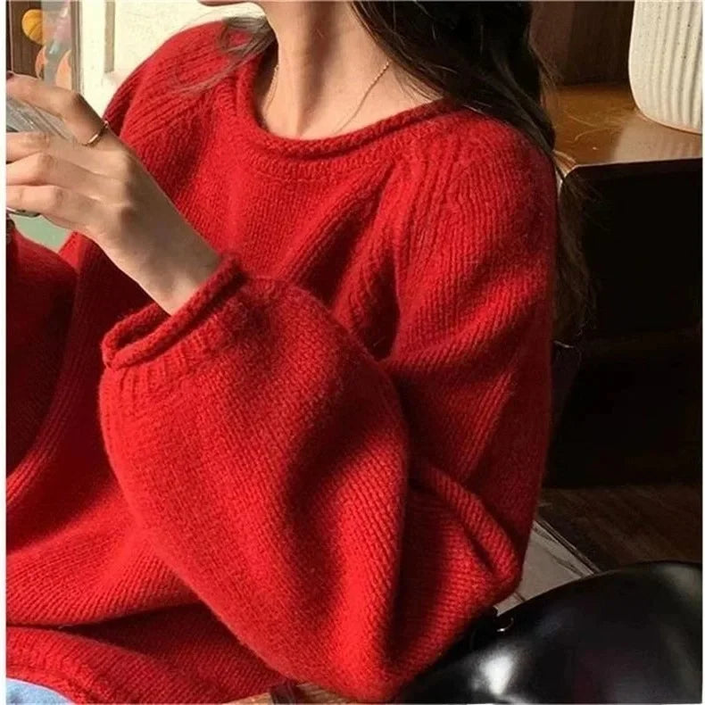 Pull Ample en Tricot Doux et Chaud