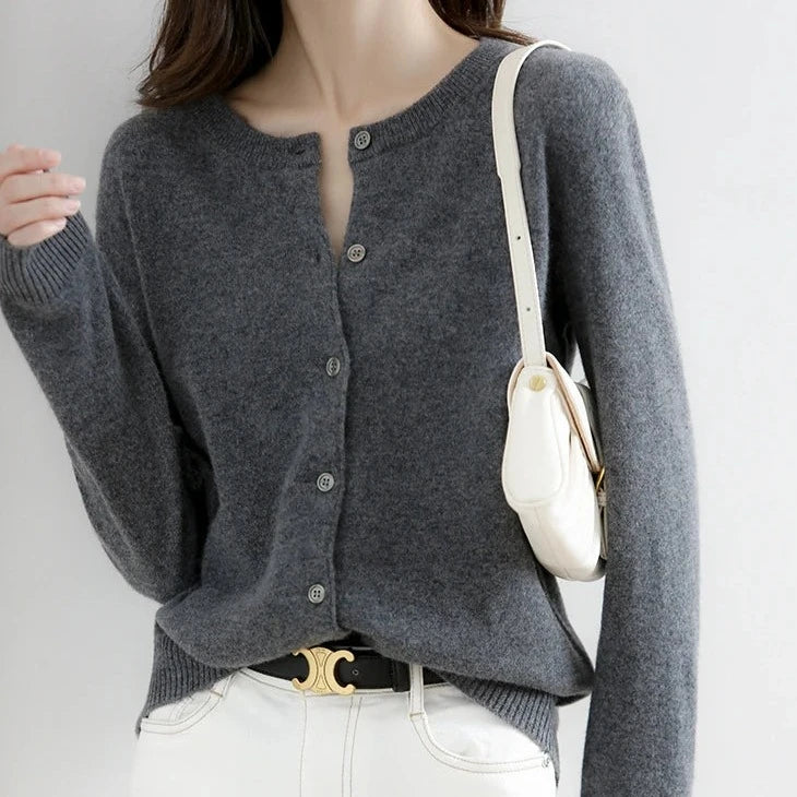 Intims - Cardigan intemporel à Col Rond pour Femme - 86420FR