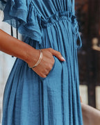 Intims - Robe Longue Légère de Plage Bohème Unie pour Femmes - 61953FR