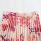 Intims - Ensemble Chemise à Manches Longues et Jupe Plissée à Motif Floral Rose pour Femme - 57913FR
