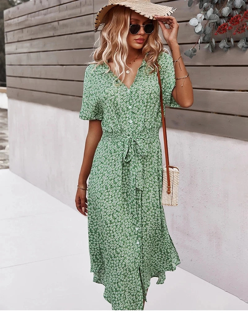 Intims - Robe Midi Imprimée à Fleurs pour Femme - 97531FR