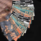 Intims - Lot de 12 boxers en soie glacée à écritures - 94752FR